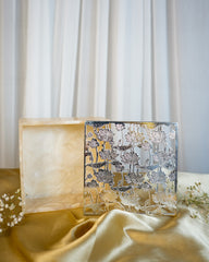 Luxury Silver-Plated Lotus Resin Box – Elegant Home Décor & Gifting Essential