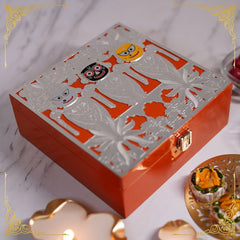 Enameled Jagannath Silver Plated Box | Multipurpose Gifting Box by Siansh