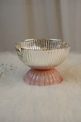 Silver Handcrafted Urli Bowl with Resin Stand – Multipurpose Decor for Mandir, Console & Wedding Gifting