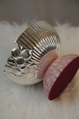 Silver Handcrafted Urli Bowl with Resin Stand – Multipurpose Decor for Mandir, Console & Wedding Gifting