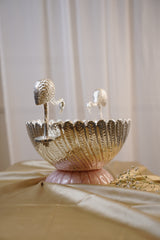 Silver Plated Flamingo Urli Bowl – Luxury Centerpiece for Weddings & Festive Décor | Siansh