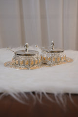 Exquisite Silver-Plated Mukhwas Bowl Set – A Timeless Luxury for Every Occasion