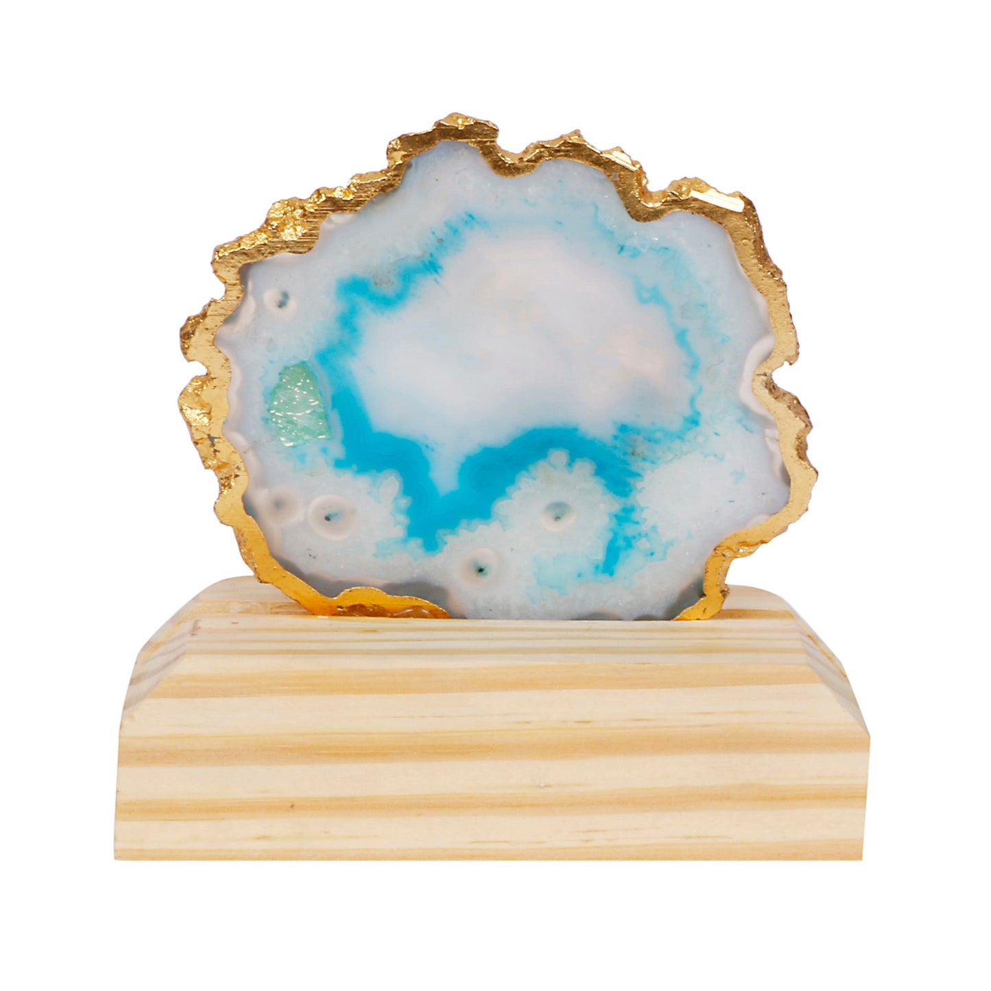 Agate Silver Plated Om Symbol for Spiritual Décor & Gifting | By Siansh