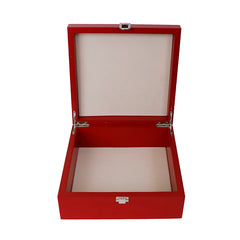 Intricately Etched Silver Plated Flower Box | 8x8 Decorative Multipurpose Gift Box