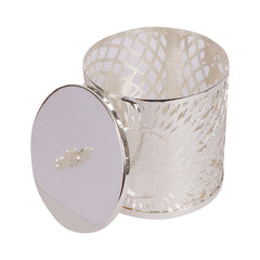Silver Plated Brass Container with Lid | Elegant Storage & Gifting Jar by Siansh
