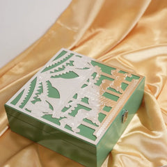 Silver Plated Circus Theme Box | Luxury Brass Gift Box 8x8 by Siansh