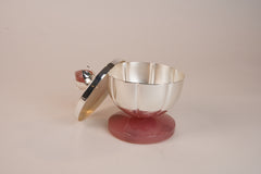 Silver Plated Round Bowl with Lid | Multipurpose Luxury Brass Bowl by Siansh