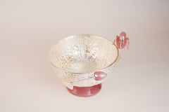 Toucan Bird Silver-Plated Round Bowl – Brass & Resin Base | Premium Décor & Gifting Bowl