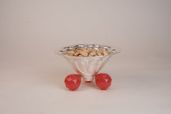 Silver Plated Bowl Urli with Resin Base | Decorative Multi-Purpose Urli by Siansh