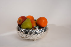 Cross Nakshi Silver Plated Bowl | Elegant Multipurpose Brass Décor by Siansh