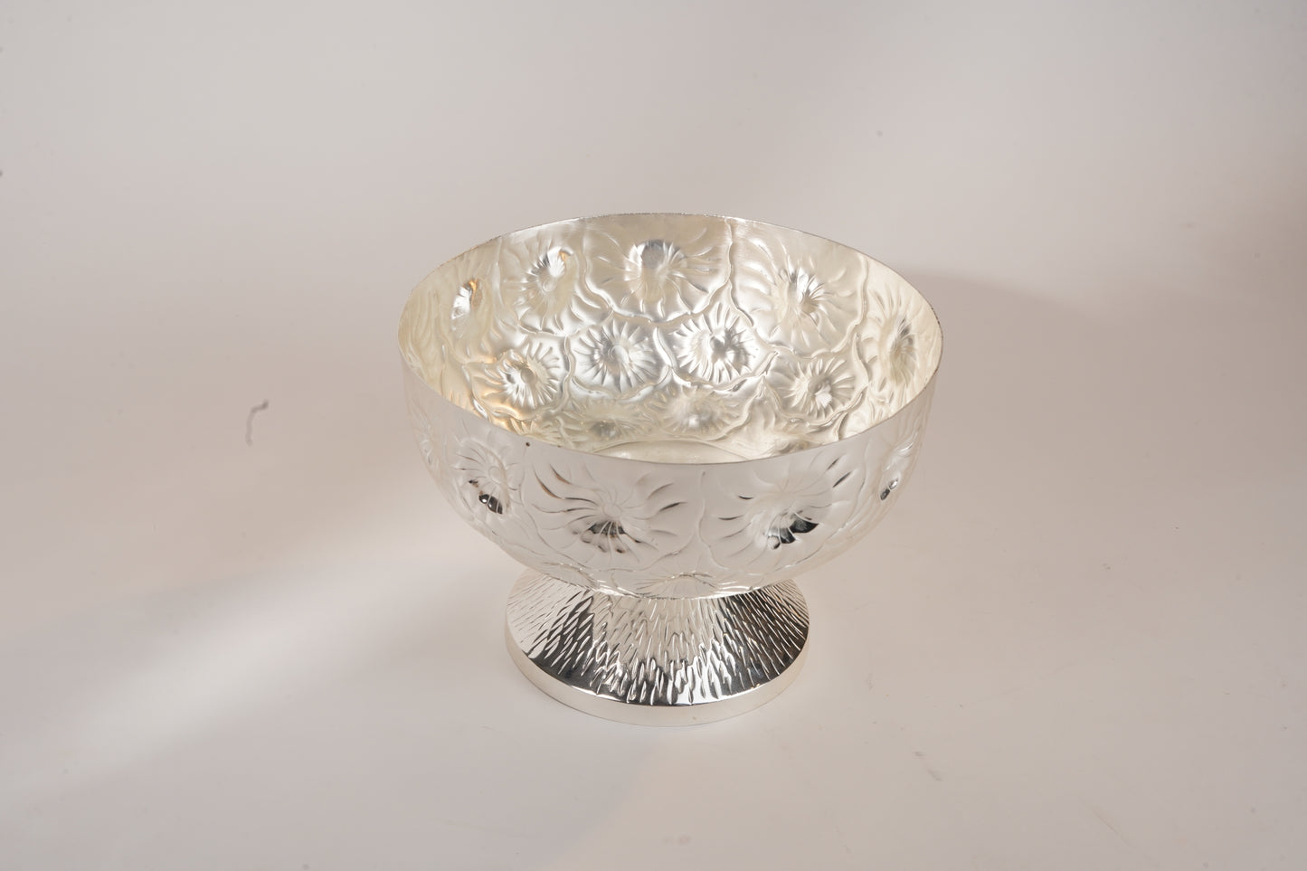 Silver-Plated Intricate Design Brass Bowl – Multipurpose Luxury Serveware | Ideal for Gifting & Décor
