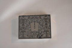 Silver-Plated Vishnu Tilak Box – 8x6 Full Brass Decorative Gift Box | Multipurpose Use with Swede Utility Packing