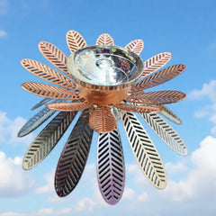 Ombré Leaf Bloom Tealight Diya