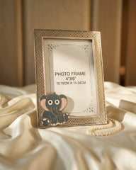 Silver Plated Baby Elephant Photo Frame (4"x6")