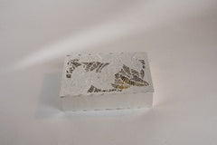 Silver Plated Vishnu Tilak Box | 8x6 Brass Leaf Design Multipurpose Box by Siansh