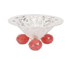 Silver Plated Bowl Urli with Resin Base | Decorative Multi-Purpose Urli by Siansh