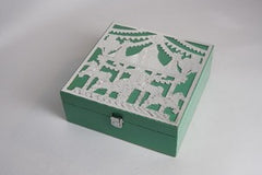 Silver Plated Circus Theme Box | Luxury Brass Gift Box 8x8 by Siansh