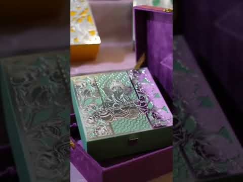 Silver-Plated Ganesha Etching Brass Box – 8x8 Multipurpose Decorative Gift Box | Swede Utility Packing