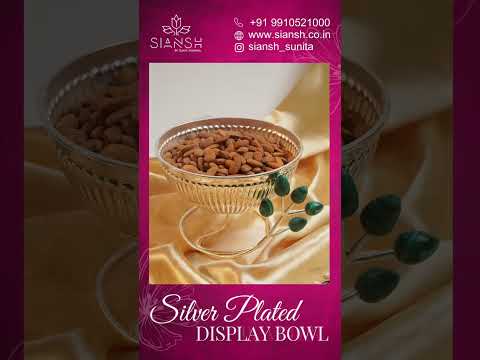Toucan Bird Silver-Plated Round Bowl – Brass & Resin Base | Premium Décor & Gifting Bowl