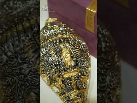 Silver Plated Vishnu Shankh – Sacred Conch Shell for Vaastu & Prosperity | Siansh