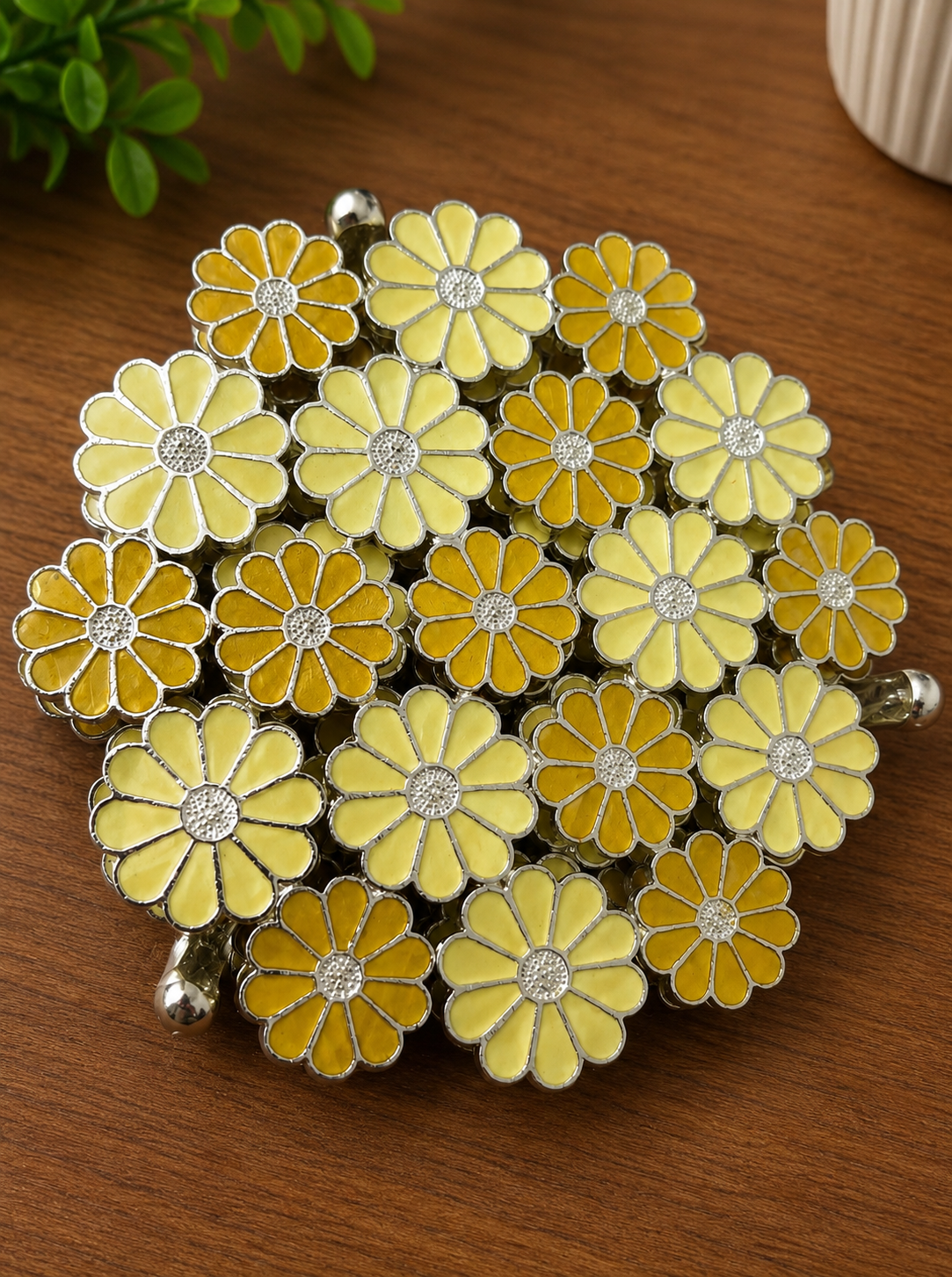 Marigold Bloom Floral Coaster