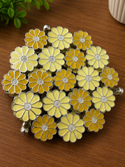 Marigold Bloom Floral Coaster
