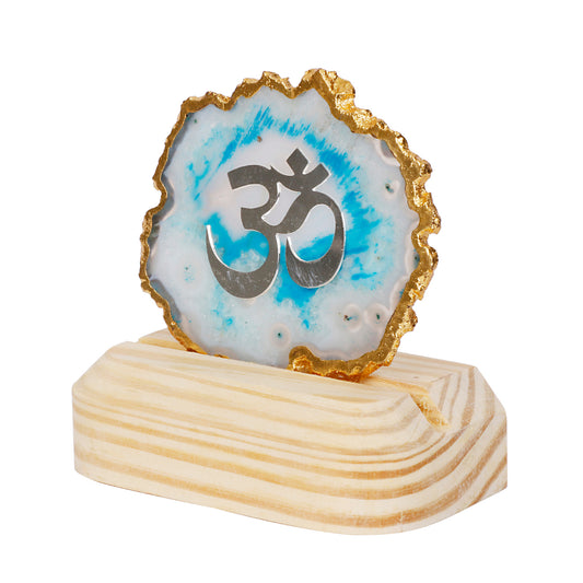 Agate Silver PlatedOm