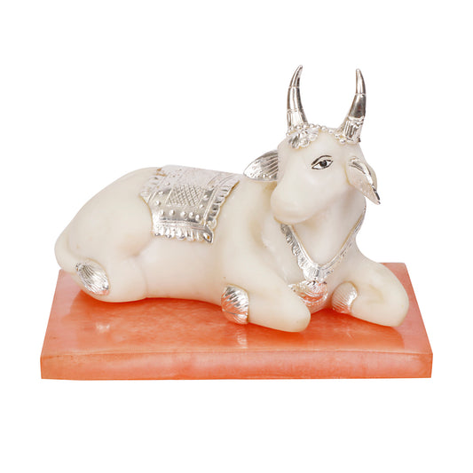 Silver plated Nandi ji