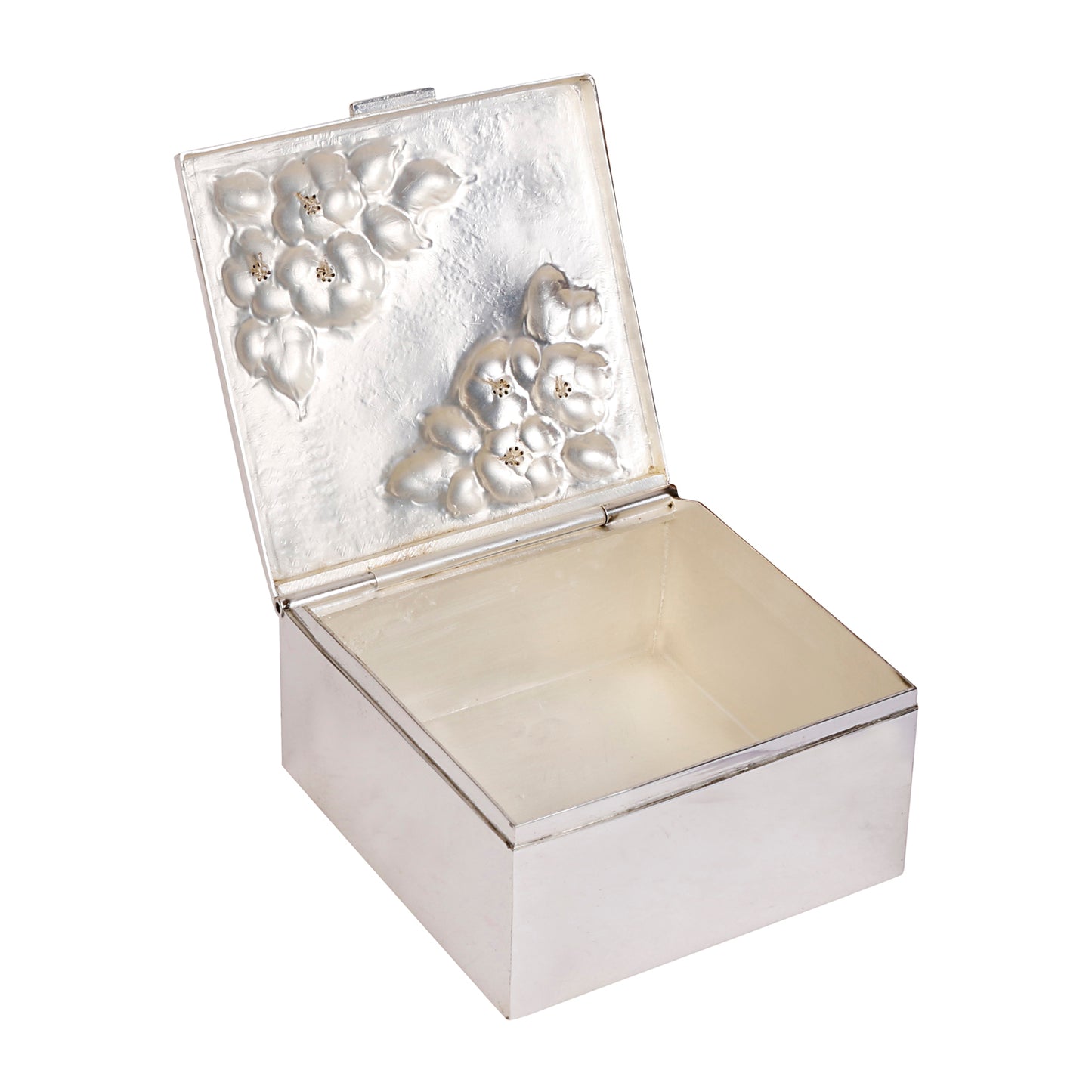 Square metal Box With Stone