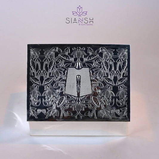 Full Brass silver Plated Vishnu Tilak box