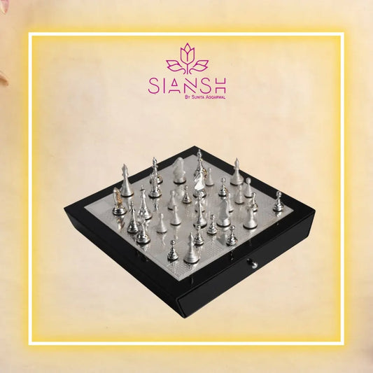 Brass/ silver Plated Chess