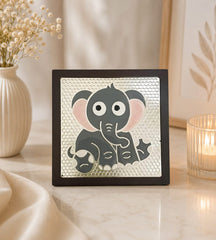 Baby Elephant Silver-Plated Coaster