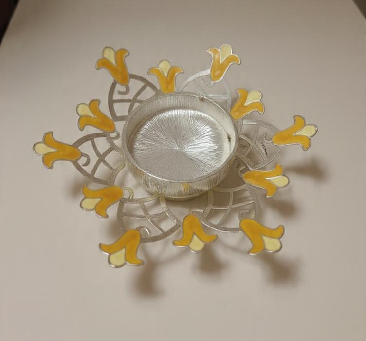 Mustard Bellflower Tealight Holder