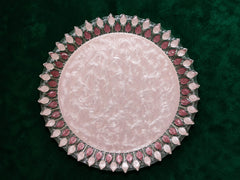 Blush Petal Resin Decorative Platter