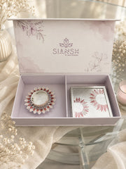 Blush Sunflower Coaster & Tealight Gift Set by SIANSH