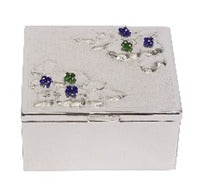 Square metal Box With Stone