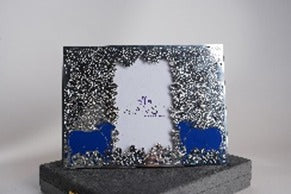 Intricate enameled Cow Design photo Frame