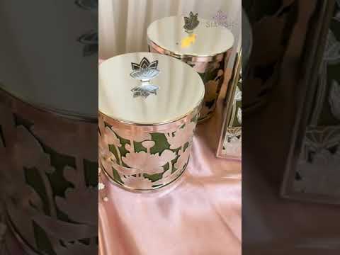 Elegant Silver-Plated Lotus Motif Photo Frame