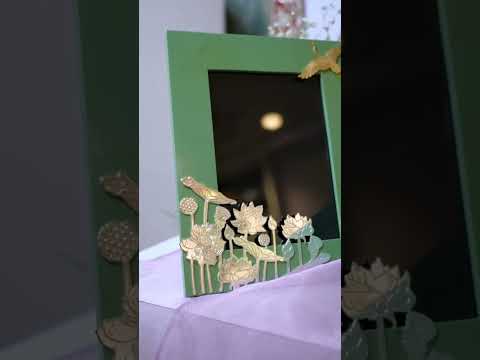 Intricate Etching Leaf Jali Photo Frame