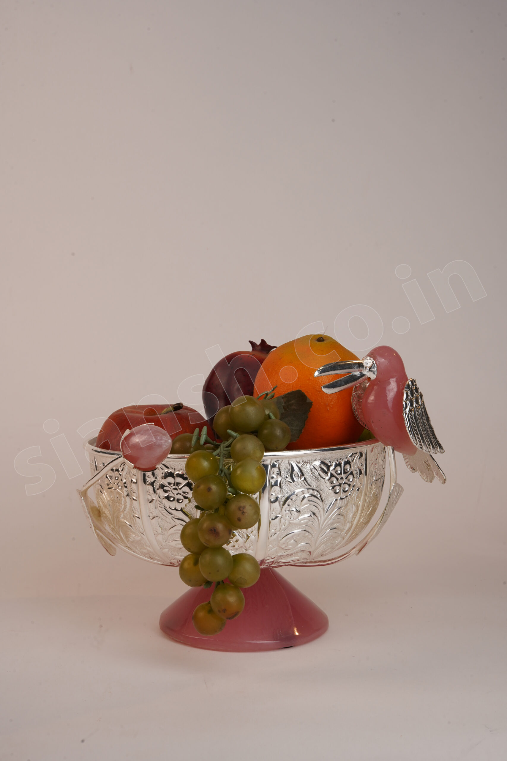 Image 1: Pure Silver Plated Decorative Fruit Trays - Siansh by Sunita Aggarwal